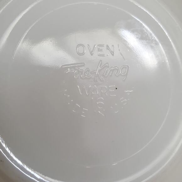 Vintage Fire King Gay Fad Fruit Motif Mixing Bowl - Picture 7 of 7